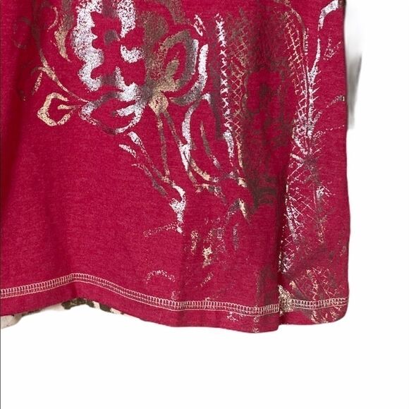 Coldwater Creek Embellished V Neck Shirt - Picture 2 of 7